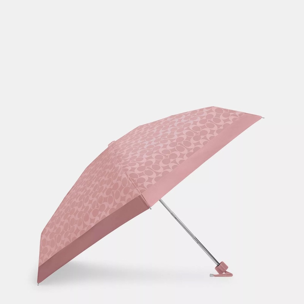 Coach Uv Protection Pink mini Collapsible Umbrella